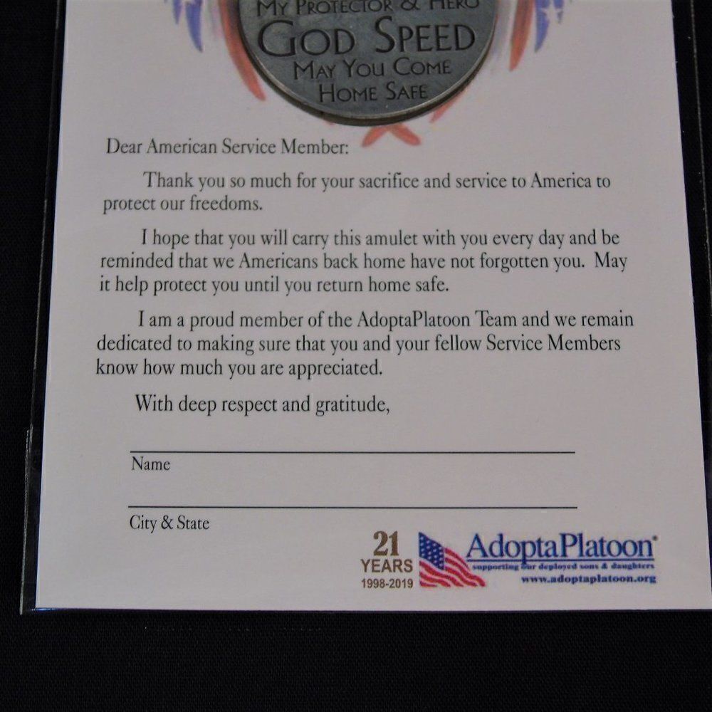 American Service Member Protection Amulet - Picture 4 of 5
